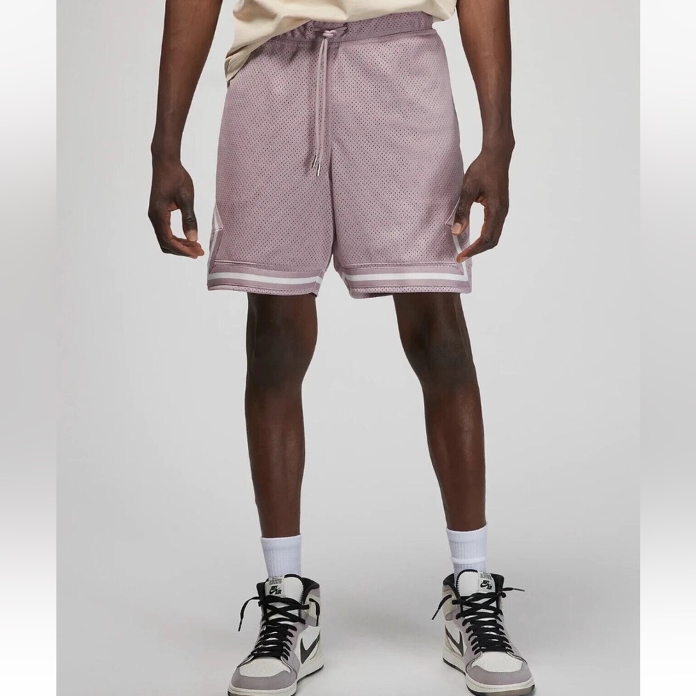 Jordan Essentials Men's Diamond Mesh Basketball Athletic Shorts - Soft Purple